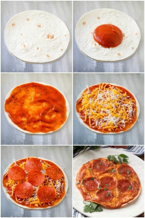 Pizza On Low Carb Tortilla, How To Make Pizza With Tortillas, Pizza Using Tortilla Wraps, Tortilla Pizza Recipes, Dnd Food, Tortilla Pizzas, Pescatarian Lifestyle, Pizza Tortilla, Pizza Wraps