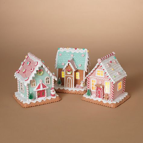 Gingerbread House Candy Decorations, Pastel Gingerbread House, Pastel Gingerbread, Peppermint Treats, Gingerbread House Decorations, Candy House, Christmas Gingerbread House, Take A Step Back, Gingerbread Houses