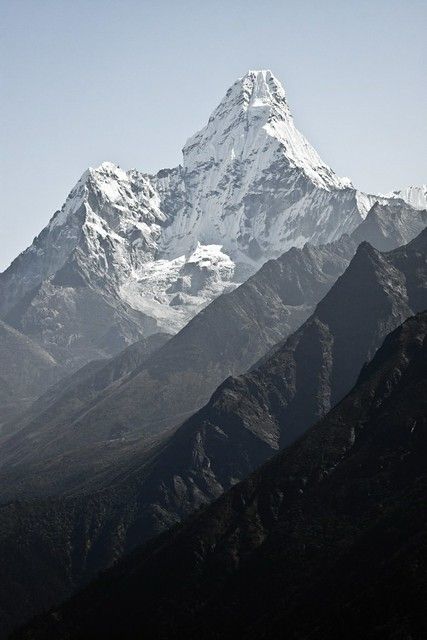 Ama Dablam | Ama Dablam mountain, in Nepal Himalayas | Denis Messié | Flickr Ama Dablam, Nature Snow, Mountain Aesthetic, Mountains Aesthetic, Mountain Photos, Gray Aesthetic, Snow Mountain, Ideas Photography, Landscape Wallpaper