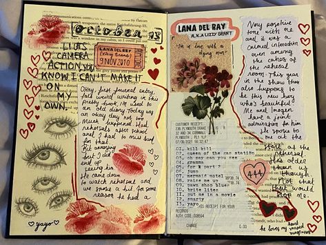 Cute Love Journal, Burn Journal Ideas, How To Start A Drawing Journal, Starting Page For Journal, How To Start Art Journal, Sketchbook Ideas Writing, Romantic Journal Pages, Start Of Sketchbook Ideas, Drawings In Journals