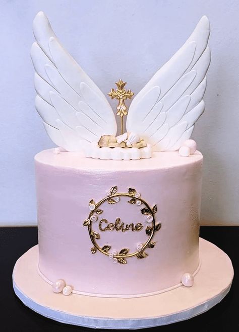 Angel Cake Design, Praying Angel, Cake Designs Images, Angel Cake, Baby Shower Winter, Custom Cakes, Cake Designs, Angel, Birthday Cake