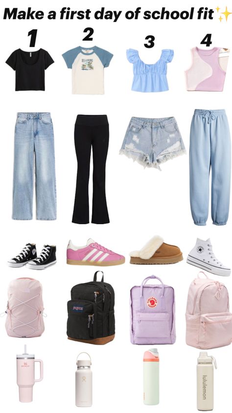 ✨ Glittery Wallpaper, School Fit, Casual Preppy Outfits, Trendy Outfits For Teens, 1st Day Of School, 1st Day, School Fits, Just Girly Things, Preppy Outfits