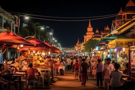 As the sun dips below the horizon in Hua Hin, the vibrant pulse of the night markets begins to beat. Nightlife in Hua Hin breathes a different kind of life into the streets, with markets that entice locals and travelers alike with their variety of offerings. Visiting the Hua Hin night markets is an essential experience for those looking to explore Hua Hin night markets, immerse themselves in local culture, and
#clothes #cuisine #food #foodie #guide #huahin #nightmarket #shopping #tour Hoi An Night Market, Thailand Night Market, Authentic Thai Food, Thailand Itinerary, Shopping Food, Thailand Travel Guide, Pretty Pics, Night Market, Hoi An