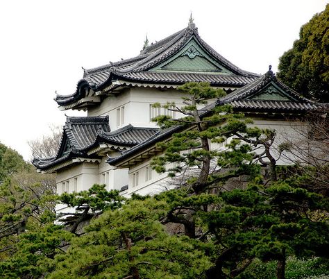 Tokyo Imperial Palace (皇居 Kōkyo; literally, "Imperial Residence"?) is the main residence of the Emperor of Japan. It is a large park-like area located in the Chiyoda area of Tokyo close to Tokyo Station and contains several buildings including the main palace (Kyūden (宮殿?), the private residences of the imperial family, an archive, museum and administrative offices. Japan Palace, Archive Museum, Japanese Palace, Life Is Boring, Tokyo Imperial Palace, Japanese Castles, Traditional Japanese Architecture, Japanese Castle, Tokyo Station