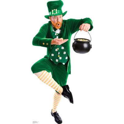 Leprechaun Pot Of Gold, Cardboard Props, Man Drinking, Cardboard Standup, Halloween Costume Shop, Cardboard Cutouts, Cardboard Cutout, Kids Party Supplies, Sports Themed Party