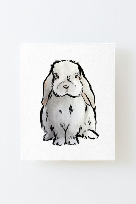 Holland Lop Bunny, Bunny Home, Lop Bunny, Holland Lop Bunnies, Lop Eared Bunny, Bunny Artwork, Art For Wall Decor, Bunny Tattoos, Art For Wall