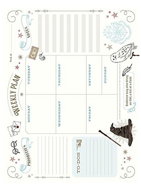 Harry Potter Library Card, Harry Potter Daily Planner, Harry Potter Calendar, Bullet Journal Calendrier, Harry Potter Planner, Harry Potter Journal, Classe Harry Potter, Harry Potter Printables, Harry Potter Items