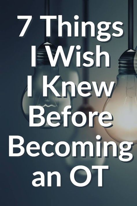 7 Things I Wish I Knew Before Becoming an Occupational Therapist #MyOTSpot Erb Palsy, Occupational Therapy Quotes, Occupational Therapy Schools, Therapist Outfit, Occupational Therapist Assistant, Infant Lesson Plans, Occupational Therapy Assistant, Occupational Therapy Activities, Sensory Diet