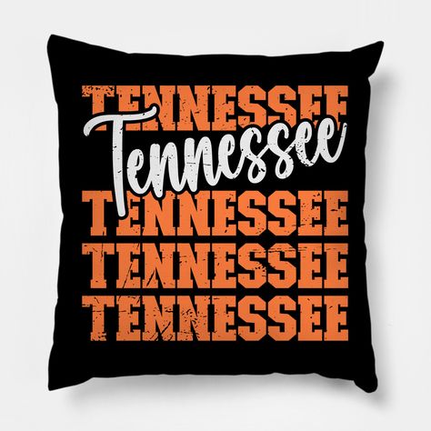 Vintage Tennessee shirts and gifts -- Choose from our vast selection of throw pillows to match with your desired size to make the perfect custom pillow. Pick your favorite: Movies, TV Shows, Art, and so much more! Available in extra small, small, medium, large. For beds, couches/sofas, love seats, and chairs. Perfect for decoration. Tennessee Shirts, Vintage Tennessee, Tennessee Shirt, Custom Pillow, Custom Pillows, Sofa Couch, Love Seat, Tennessee, Favorite Movies