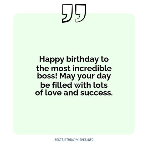 Everyone loves a birthday, and when it's your boss's special day, you want to make sure you send a sincere birthday wish. Whether your boss is a mento... | # #BirthdayWishes Check more at https://www.ehindijokes.com/birthday-wishes-for-your-boss/ Heartfelt Birthday Wishes, Birthday Wish, Wishes For You, Birthday Wishes, Special Day, Happy Birthday, Make Sure, The Incredibles, Birthday