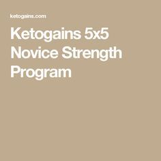 Ketogains 5x5 Novice Strength Program 5x5 Workout Men, Men Routine, 5x5 Workout, Dumbbell Workout For Beginners, Gym Programs, Everyday Exercises, Spartacus Workout, Ripped Workout, Workout Men