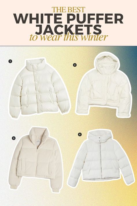 Who says you need to wait for winter? These chic white puffer jackets are perfect for any season. Our editors have handpicked the best 15—ready to find yours? Winter Outfits Puffer Jacket, Italy Winter Outfits, Italy Winter, White Puffer Jacket, White Puffer, Puffer Jacket Women, To Wait, Puffer Jacket, Fall And Winter