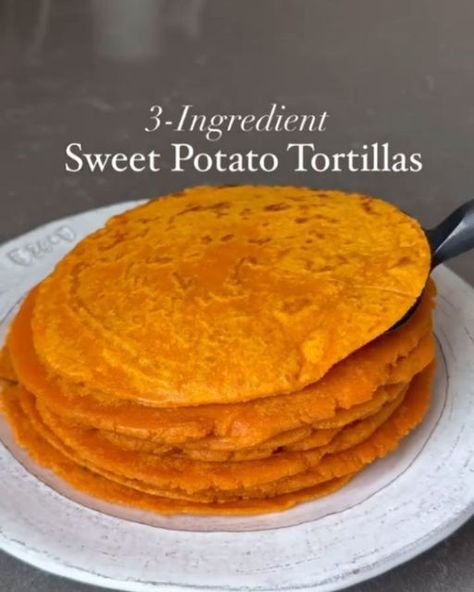 Sweet Potato Tortillas, Sweet Potato Wrap, Boiling Sweet Potatoes, Gluten Free Sweet Potato, Plant Based Cookbook, Cassava Flour, My Favorite Recipes, Vegan Sweet Potato, English Food