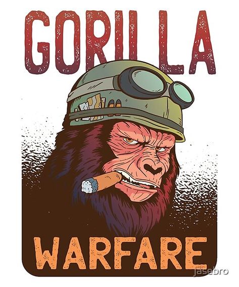 Gorilla Warfare, Male Fashion Advice, Gorilla Illustration, Gamer Couple, Geek Clothes, Creative Corner, Unique Artwork, Logo Tees, Clothes Gift