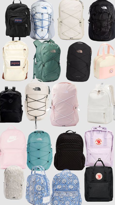 back to school backpack wishlist Backpacks High School, Backpack Supplies For School, Cute Aesthetic Backpacks For Middle School, School Backpacks Ideas, Lunch Boxes For High School, Backpack Brands For School, Backpacks For 7th Grade, 2024 School Backpacks, Cute School Bags From Amazon