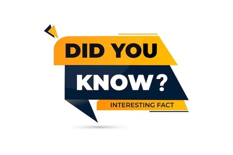 Vector did you know interesting fact vec... | Premium Vector #Freepik #vector #fun-fact #facts #trivia #quiz Did You Know Design, Facts Logo, Fun Fact Design, Presentation Pictures, Quiz Design, Company Design, Creative Advertising Design, Business Motivational Quotes, Did You Know Facts