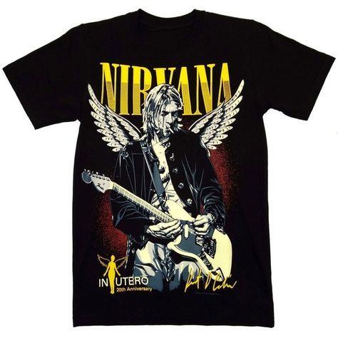 Nirvana's t-shirt Nirvana Clothes, Nirvana T Shirt, Nirvana Live, Nirvana Tshirt, Nirvana Tee, Nirvana Shirt, Rock Tshirt, In Utero, Roblox Ideas