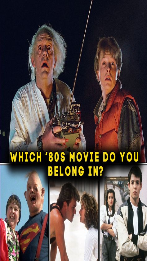 Which 80s Movie Do You Belong In? Movie Computer Wallpaper, 80s Quiz, 80s Movie Characters, 1980s Tv Shows, 80s New Wave, 80's Movies, 1980s Tv, 80s Childhood, Emergency Squad 51