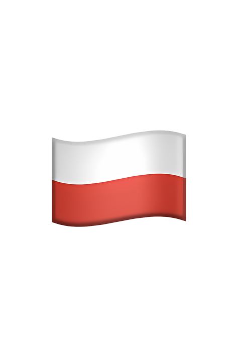 The emoji 🇵🇱 Flag: Poland depicts a rectangular flag with two horizontal stripes of equal size. The top stripe is white, while the bottom stripe is red. The flag is positioned within a rectangular frame, with a small border around it. The colors of the flag are bright and vibrant, with the white and red stripes contrasting sharply against each other. Apple Emojis, Flag Emoji, Polish Flag, Poland Flag, The Emoji, Cap Ideas, The Middle Ages, Central Europe, Horizontal Stripes