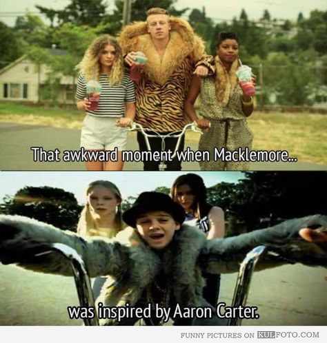 That awkward moment when Macklemore copies Aaron Carter! 90s Songs, Aaron Carter, Macklemore, Facebook Humor, Awkward Moments, Funny Graphics, Bones Funny, I Laughed, Just In Case