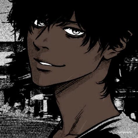 Vampire Anime Guy Dark, Boy Hair Drawing, Boy Sketch, Black Anime Guy, Anime Gangster, Kawaii Boy, Dark Skin Boys, Anime City, Vampire Boy