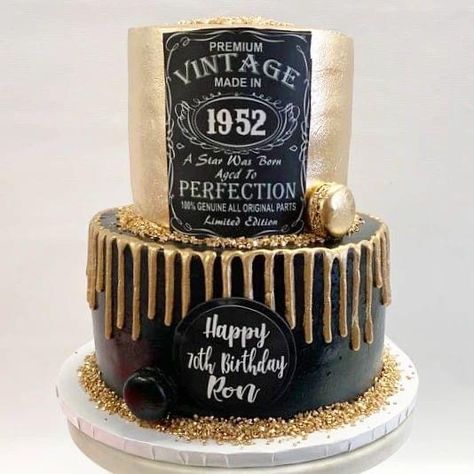 Aged To Perfection 50th Birthday Cake, Aged To Perfection Birthday Cake, 70th Birthday Cake Man, 80th Birthday Cake Man, Age To Perfection Cake For Men, Aged To Perfection Cake For Men, Vintage Aged To Perfection Cake, Black And Gold 80th Birthday Cake, Aged To Perfection Cake Topper