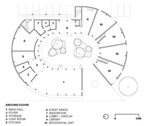 Calgary Japanese Community Centre Community Centre Floor Plan, Community Centre Design Concept, Community Centre Architecture Concept, Wellness Center Plan, Community Centre Plan, Community Center Floor Plan, Community Centre Design, Community Centre Architecture, Small Hall