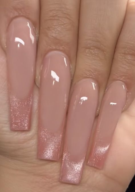 Long Blush Nails, Short Pink Acrylics, Nude Baddie Nails Short, Nails Inspiration Gel, Pink French Tip, Art Designs Ideas, Eyelash Extension Supplies, Pink French, Classy Acrylic Nails