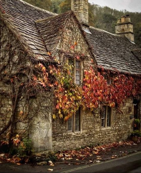 Charming Cottages Picturesque Style Villages Romantic Garden | Facebook English Village Cottages, English Brick Cottage, Fall English Cottage, Red Brick English Cottage, Gardeners Cottage Edinburgh, Fall Cottage, English Country Cottage, White Brick, Romantic Garden