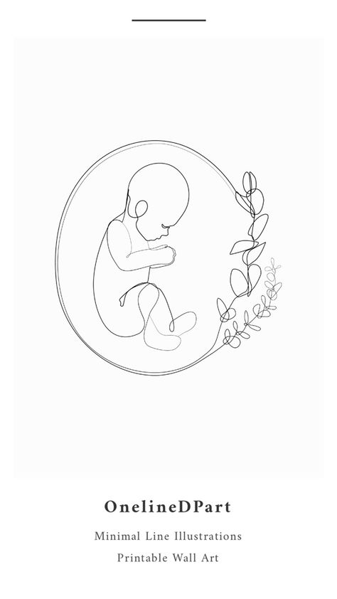 Pregnant Line Art Drawings, New Baby Art, Newborn Line Art, Baby Line Drawing, Baby Line Art, Baby Art Drawing, Pregnancy Line Art, Logo Baby, Minimalistic Line Art