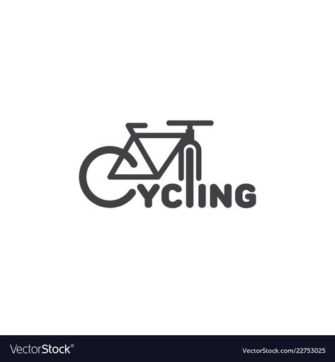 Cycle Logo Design, Cycling Logo Design, Bike Logo Cycling, Bicycle Logo Design, Logo Velo, Cycling Logo, Bicycle Logo, Logo Bike, Bike Logos Design