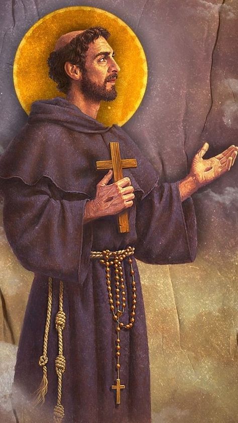 St Francis Assisi, Catholic Wallpaper, Traditional Catholicism, Santi Cattolici, Church Icon, St Francis Of Assisi, Sao Francisco, Bible Illustrations, Muse Art