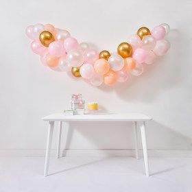 Shop Party Decor Online and in Store - Kmart NZ Gold Chrome Balloons, Pink Balloon Garland, Chrome Balloons, Daisy Party, 5 Balloons, Bachelorette Party Planning, Gold Chrome, Pink Balloons, Polyvinyl Chloride