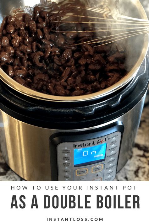 How To Use Your Instant Pot As A Double Boiler - Instant Loss - Conveniently Cooking Your Way To Weight Loss Lush Henna, Double Broiler, Instant Loss, Electric Pressure Cooker Recipes, Best Instant Pot Recipe, Healthy Instant Pot Recipes, Whole Food Diet, Couple Things, Instant Recipes