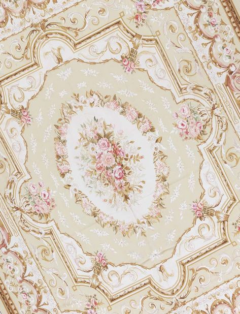 For Sale on 1stDibs - Handwoven recreation of the Classic French flat-weave Aubusson rugs that have been found in the finest homes and palaces since the late 17th century. Size: French Aubusson Rug, French Rococo Rug, French Rugs In Living Room, Vintage Pink Prints, French Provincial Aesthetic, French Pink Bedroom, French Cottage House Interior, Parisian Rugs, Rococo Rug