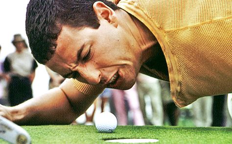 The second best golf movie behind, Caddyshack, Happy Gilmore starts out on the ice where Happy goes from hockey player to golfer.  One of the funniest sports movies of all time! 1.  That wasn’t very nice…   2.  ‘Till the Night Closes In!   3.  No, I Don’t Hate Y… Adam Sandler Movies, Happy Gilmore, Theme Tattoo, Sports Movie, Adam Sandler, Casting Call, Senior Dog, Comedy Movies, Great Movies