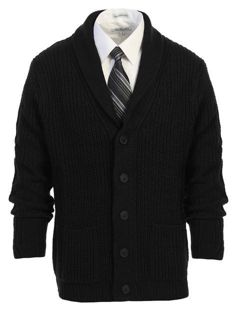 Men's Shawl Collar Knitted Regular Fit Cardigan Mens Long Cardigan, Elbow Patch Sweater, Cable Knit Sweater Cardigan, Business Party, Formal Trousers, Shawl Collar Cardigan, Fitted Cardigan, Elbow Patch, Cable Knit Cardigan