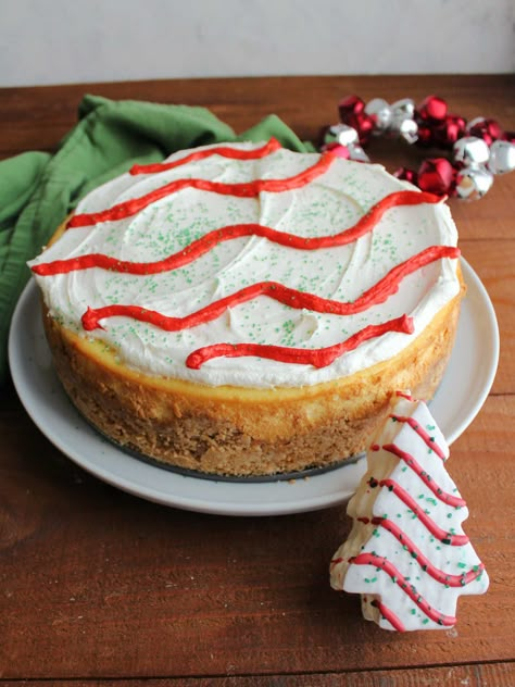 Little Debbie Christmas Tree Cheesecakes, Little Debbie Cheesecake Christmas Tree, Little Debbie Tree Cheesecake, Little Debby Christmas Tree Cheesecake, Little Debbie Christmas Cheesecake, No Bake Christmas Tree Cheesecake, Christmas Tree Cake Cookies, Christmas Cheesecakes Ideas, Christmas Tree Cheesecake Little Debbie