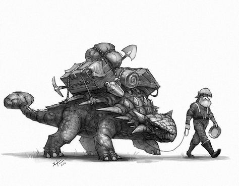 1,724 Likes, 16 Comments - Shaun Keenan (@shaunmichaelkeenan) on Instagram: “Ankylosaurus makes a great pack "mule" #goldrush #dinosaurs #dinosaur #ankylosaurus #art…” Dinosaur Ankylosaurus, Pack Mule, Dinosaur Drawing, Draw Animals, Ark Survival Evolved, Paleo Art, Dinosaur Art, Prehistoric Creatures, Prehistoric Animals