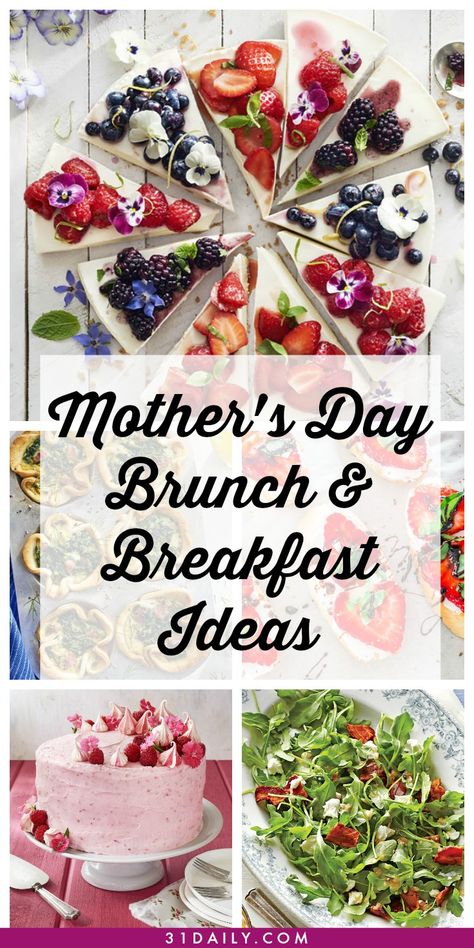 Mother's Day Breakfast and Brunch Recipes for a Special Lady | 31Daily.com Summer Brunch Recipes, Mothers Day Meals, Mother's Day Brunch Menu, Ladies Brunch, Healthy Brunch, Mother's Day Brunch, Mothers Day Breakfast, Breakfast And Brunch, Summer Brunch