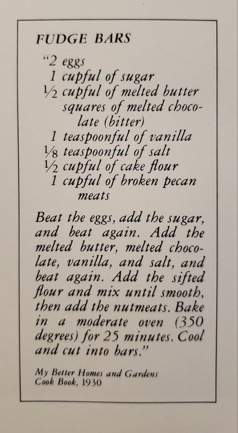 Scrumdiddlyumptious Recipes, Fudge Bars, Garden Cooking, Love Cookies, Classic Recipes, Bars Recipe, Retro Recipes, Cake Flour, Classic Food