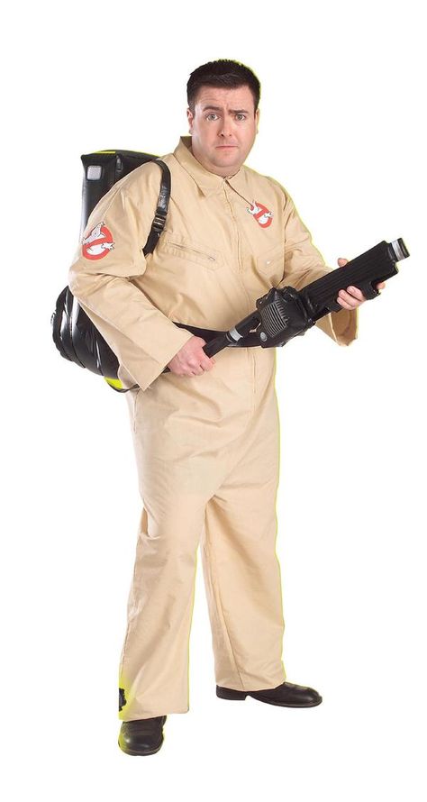 Ghostbusters Adult Costume Ghost Busters Marshmallow, Marshmallow Costume, Fantasia Plus Size, Ghostbusters Costume, Ghostbusters Logo, Tan Jumpsuit, Plus Size Costume, Ghost Busters, Halloween Fancy Dress