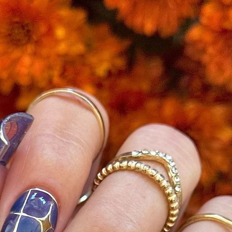 Ellie • Nail Artist on Instagram: "Stained Glass Pumpkins

Handpainted using all @stellar_gel 
HF hard structure gel clear
Cathedral onyx
Cathedral ruby
Cathedral citrine
Cathedral amethyst
Cathedral sapphire
Stellar shine

Gold chrome @amazon 

✨

#nails #nailsofinstagram #nailsonfleek #nails💅 #nails2inspire #nailswag #nailstyle #nailsnailsnails #showyourclawssss #nailart #naildesigns #nailsoftheday #naildesign #nailthegram #nailinspo #thenailconnectionxo #nailsmagazine #nailitmag #scratchmagazine #nailpromagazine #stellargel #stellarnails  #nailitdaily #showscratch #shiningclaws #thegelclubinspo #boycottboringnails #stainedglassnails #pumpkinnails #halloweennails" Amazon Nails, Amethyst Cathedral, T Bo, Pumpkin Nails, Glass Pumpkins, Gold Chrome, Nail Pro, Nails Magazine, Nails On Fleek