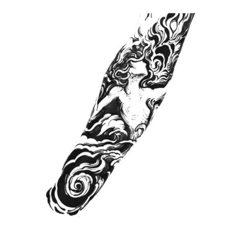 Half Sleeve Designs Tattoo, Forearm Tattoo Men Sleeve Sketch, Full Sleeve Tattoos Stencil, Trippy Tattoo Ideas For Men, Sleeve Tattoo Designs Men, Black Out Tattoo Designs, Blackwork Tattoo Sketch, Back Tattoos For Guys Upper, Thigh Piece Tattoos