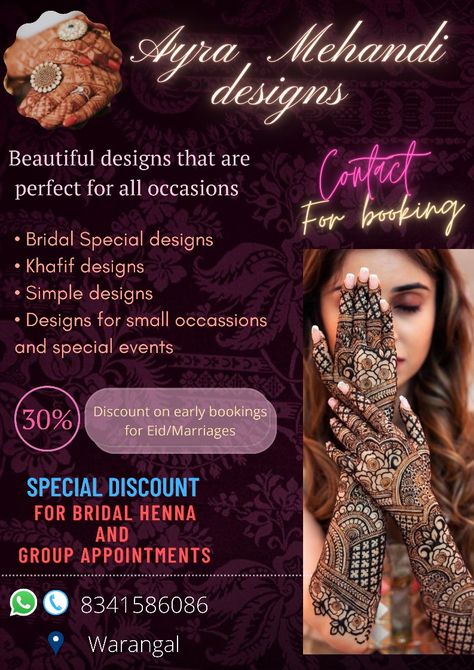 Providing service at it's best Mehndi Designs Posters, Mehndi Artist Visiting Card, Mehndi Price List, Mehandi Advertisement Poster, Mehndi Poster Ideas, Mehndi Advertisement Poster, Mehendi Poster Design, Mehndi Classes Poster, Mehandi Poster Design