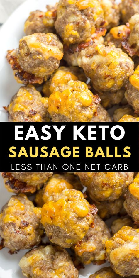 Easy Grab And Go Breakfast, Keto Sausage Balls, Keto Sausage, Keto Recipes Breakfast, Sausage Balls, Grab And Go Breakfast, Diet Breakfast Recipes, Recetas Keto, Keto Meal Prep