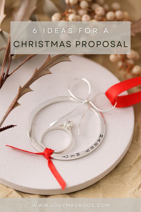 Get ready to pop the question this holiday🎄💍. Explore our top 6 swoon-worthy Christmas proposal ideas that will make your loved one's heart glow brighter than any Christmas light. Including out perfect Marry Me Christmas Bauble. Say cheers 🥂 to your happily ever after with these romantic and memorable surprises! ❤️🎅. Christmas Proposal Ideas Engagement, Dog Proposal Ideas, Christmas Proposal Ideas, Dog Proposal, Winter Proposal, Holiday Engagement, Christmas Proposal, Christmas Eve Traditions, Homemade Lunch