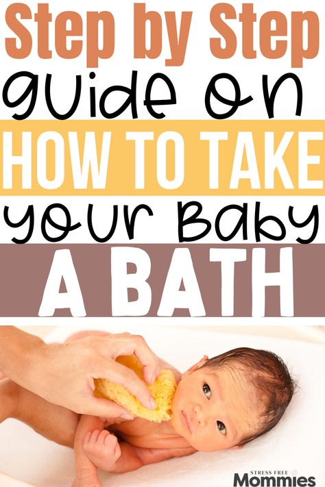 New mom and want to know how to take baby a bath? My step by step newborn baby bath time guide will help you feel confident the next time you take your baby a bath. Newborn baby bathtime tips for new moms. How Often Do You Bathe A Newborn, How To Bathe A Newborn, Baby Bathtime, Newborn Bath, Baby Bath Time, Postpartum Care, Newborn Care, Relaxing Bath, Step By Step Guide