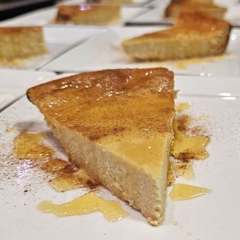 Melopita (Honey Pie) | Kalofagas.ca Greek Honey Cake, Creme Brulee Cheesecake, Greek Cheese, Honey Pie, Greek Desserts, Honey Cake, Greek Dishes, Delicious Cake, Baking Tins