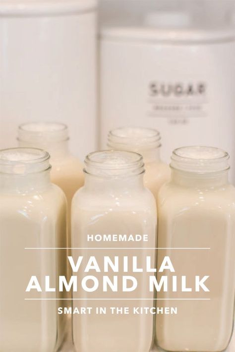 Freezer Essentials, Date Smoothie Recipes, Homemade Essentials, Almond Milk Recipes Homemade, Nut Free Granola, Real Vanilla, Date Smoothie, Almond Milk Recipes, Homemade Almond Milk